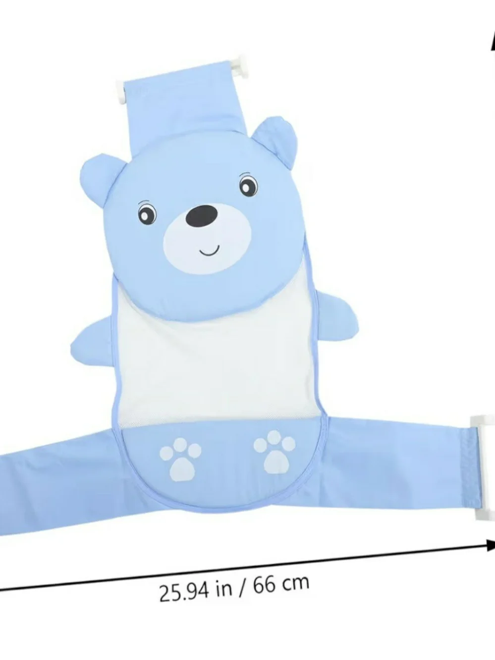 Cute cartoon bear baby bathtub net pocket foldable and portable shower net bed.